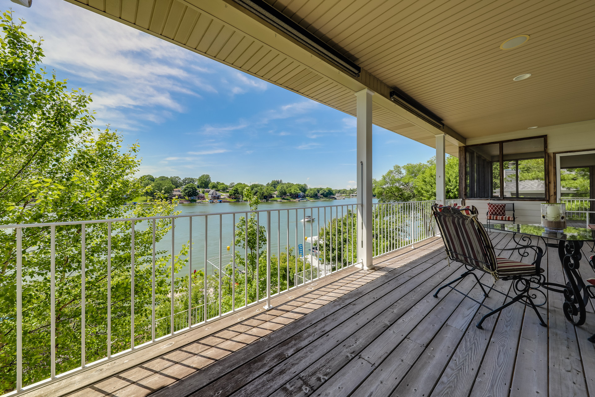 Omaha-area home with outdoor living space